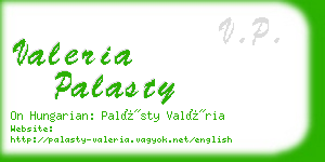 valeria palasty business card